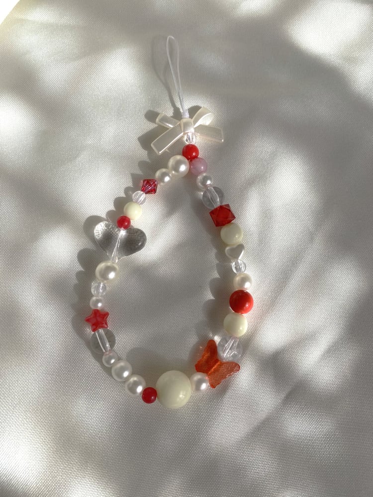Image of red phone strap
