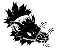 Image 3 of Muzzled Wolf Sticker