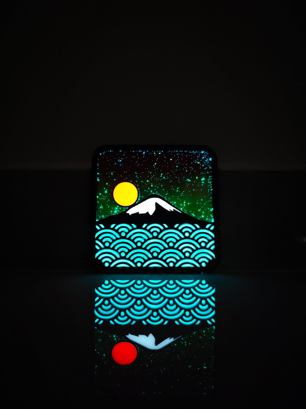 Image of Mt Fuji's starry sky