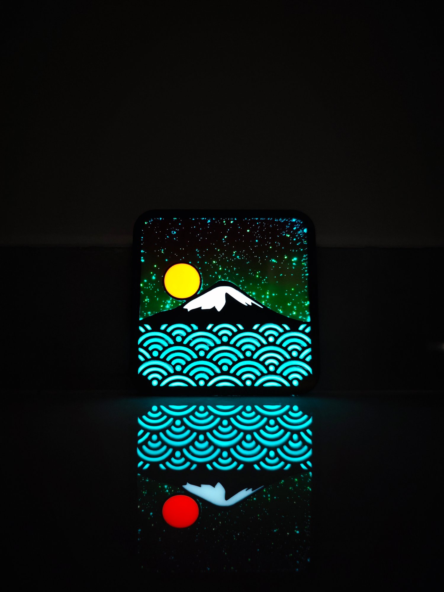 Image of Mt Fuji's starry sky