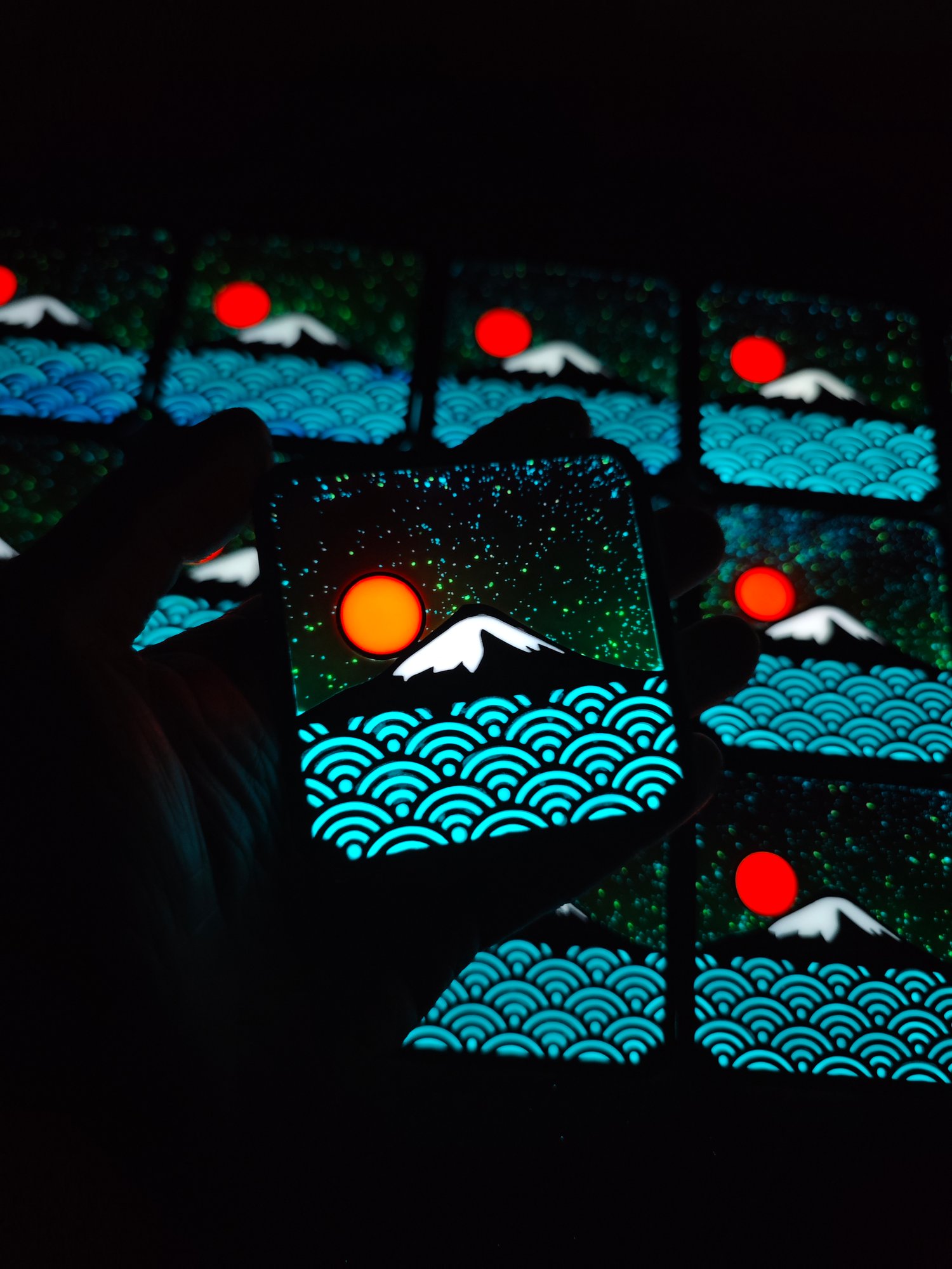 Image of Mt Fuji's starry sky