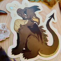 Image 2 of Sad Lil Dragon Sticker