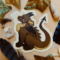 Image 1 of Sad Lil Dragon Sticker