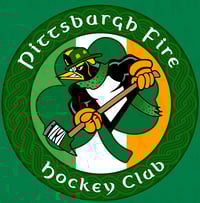 Image 2 of Green PGH Fire Hockey St Pats Wicking Fleece Hoodie