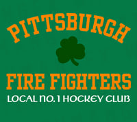 Image 3 of Green PGH Fire Hockey St Pats Wicking Fleece Hoodie