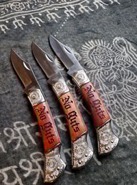 Image 2 of No Guts No Glory Vintage Rosewood Pocket Knife