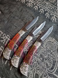 Image 3 of No Guts No Glory Vintage Rosewood Pocket Knife
