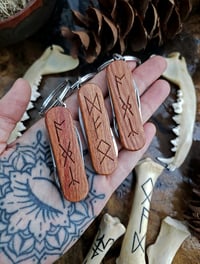 Image 4 of Runes Rosewood Multi-Tool Keychain