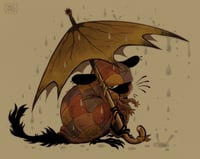 Image 4 of Soot Dragon in the Rain Sticker