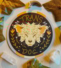 Image 1 of Trans Dog Sticker