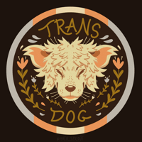 Image 3 of Trans Dog Sticker