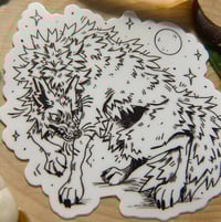 Image 2 of Werewolf Doodle Sticker