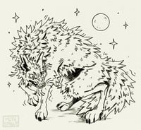 Image 3 of Werewolf Doodle Sticker
