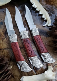 Image 1 of Runes Vintage Rosewood Compact Pocket Knife