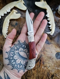 Image 3 of Runes Vintage Rosewood Compact Pocket Knife