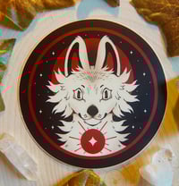 Image 1 of Blood Moon Wolf Sticker