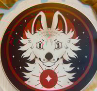 Image 2 of Blood Moon Wolf Sticker