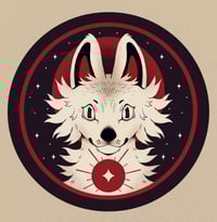 Image 3 of Blood Moon Wolf Sticker