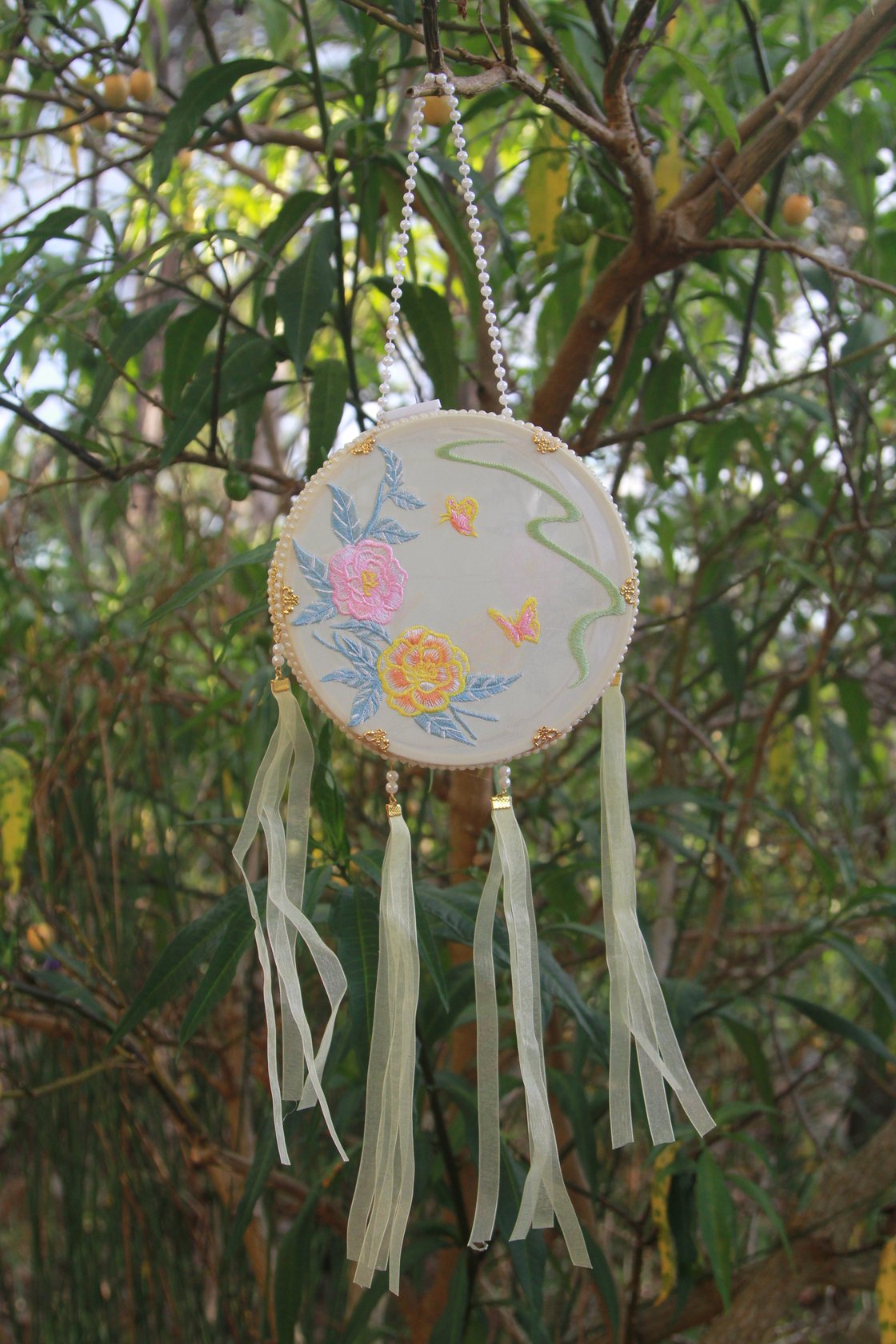 Image of The Embroidered Lantern Blossom of Fortune – Peony and Butterfly 