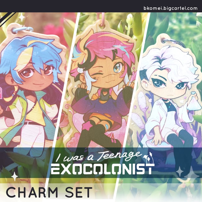 Exocolonist Wooden Charm Bundle (Set of 6)