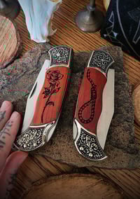 Image 1 of Death Before Dishonor Rosewood Knife