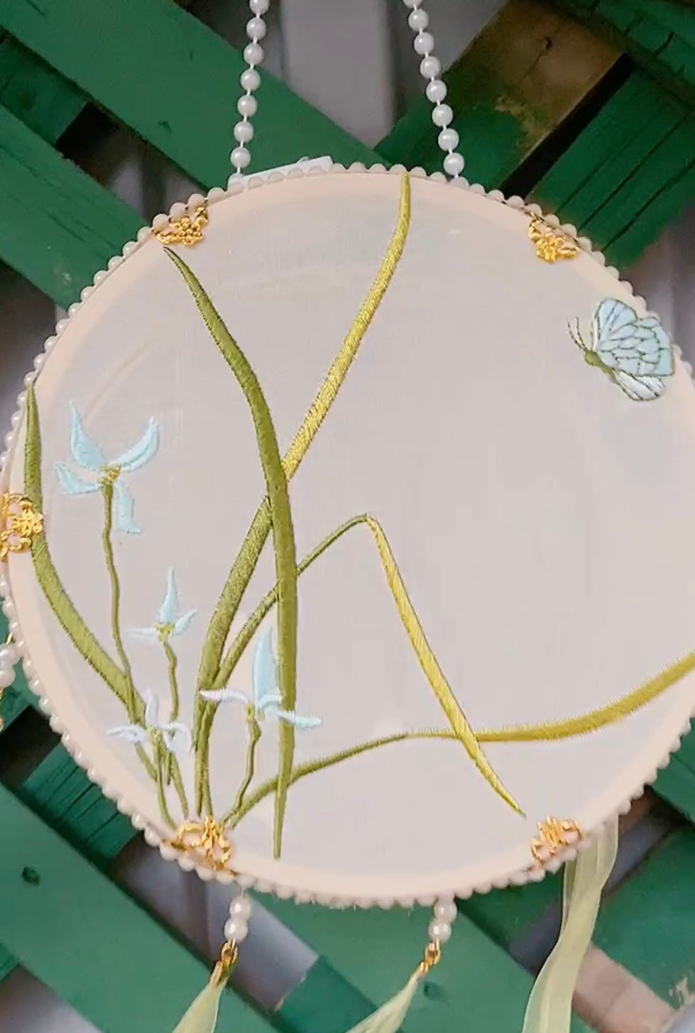 Image of The Embroidered Lantern Orchid & Butterfly