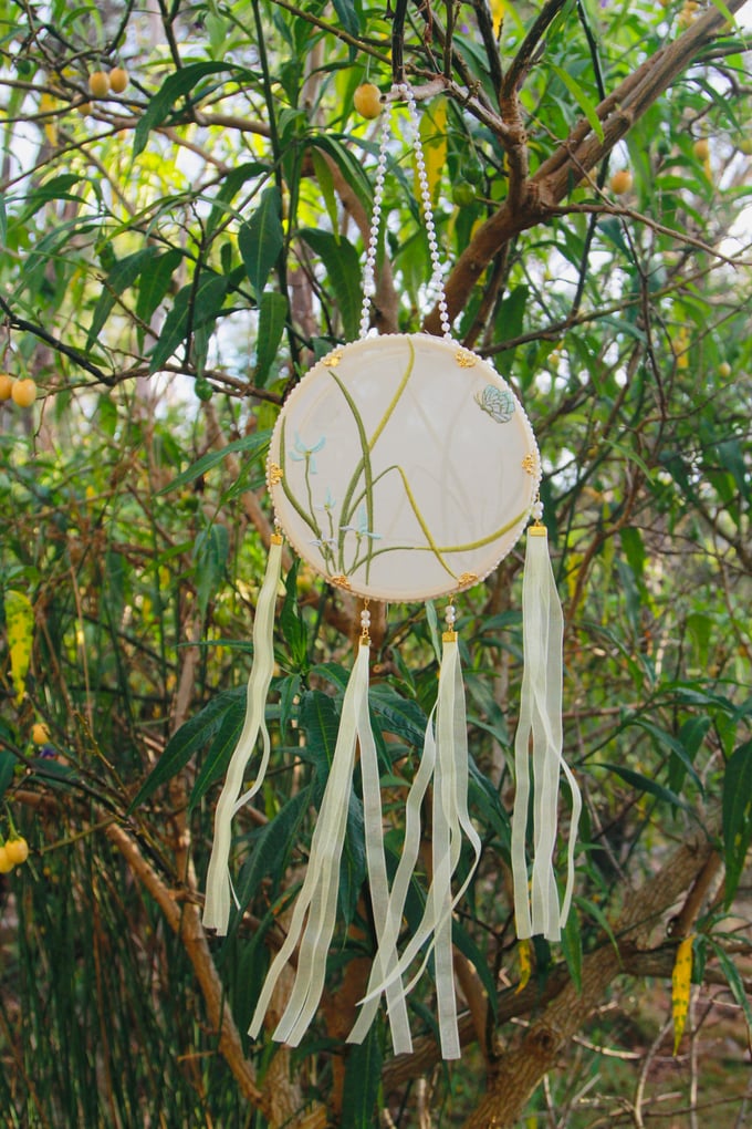 Image of The Embroidered Lantern Orchid & Butterfly