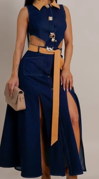 Denim Step Out Dress