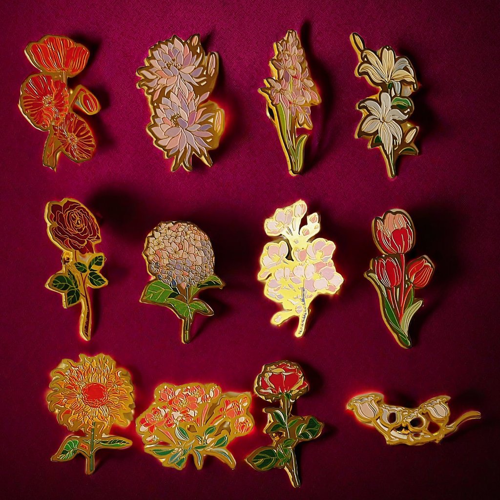Image of Flower Bookmark (Metal material customization gift)