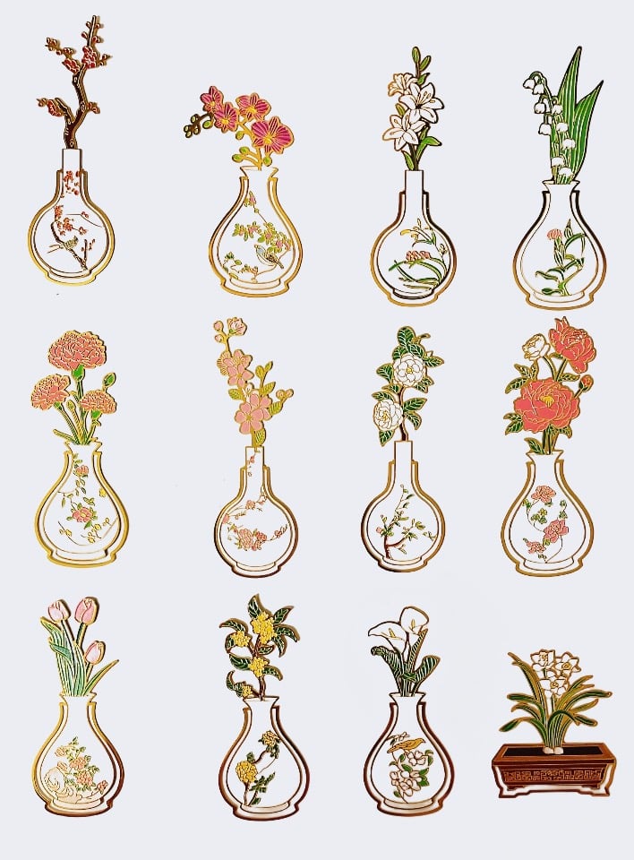 Image of Flower Bookmark (Metal material customization gift)