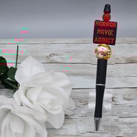 Image 1 of Horror Movie Addict Beaded Pen