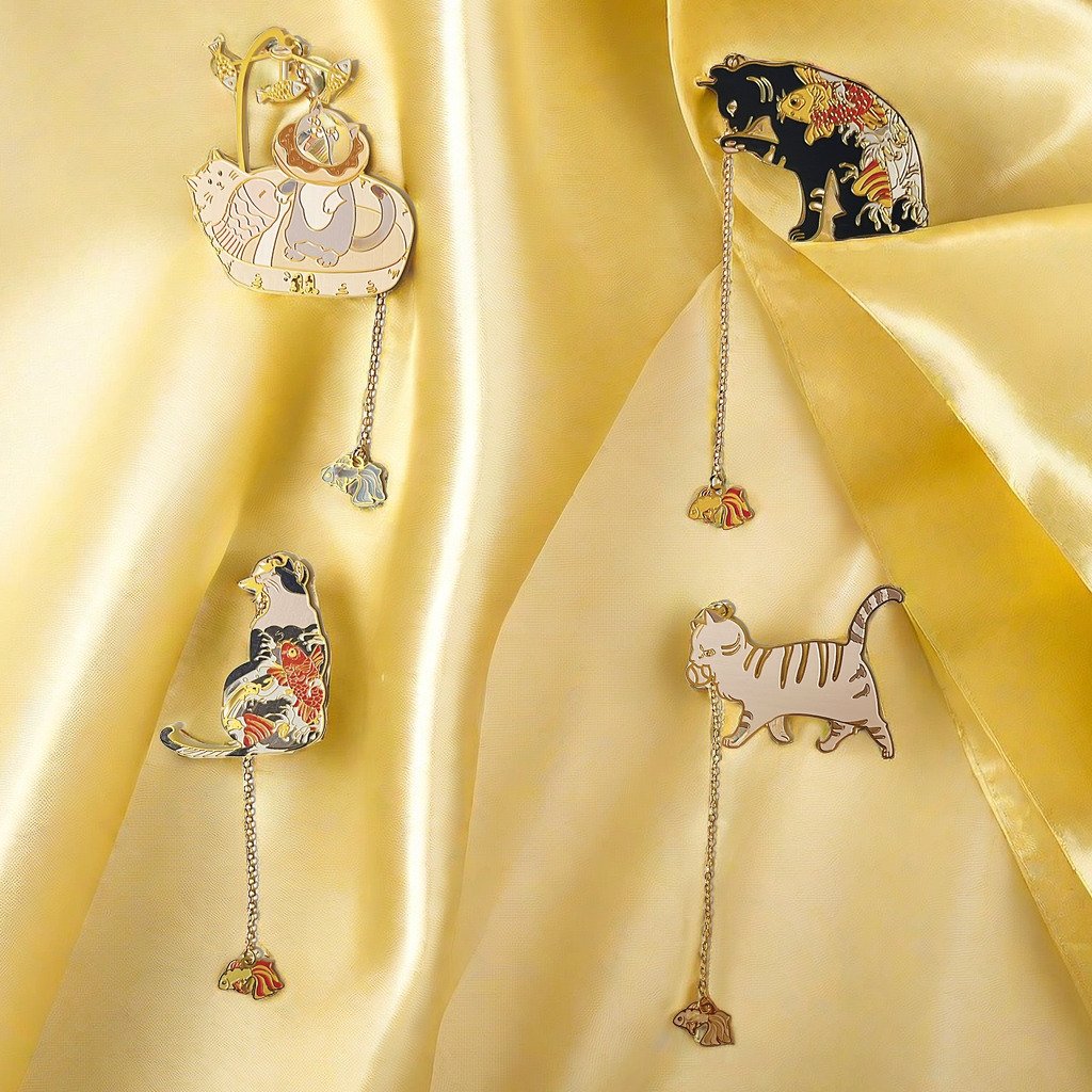 Image of Fish & Cat Bookmark🐟🐱