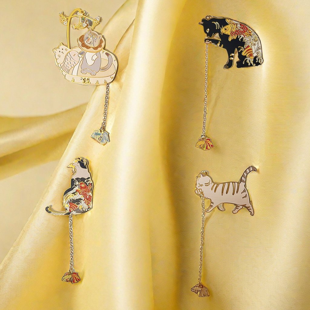 Image of Fish & Cat Bookmark🐟🐱