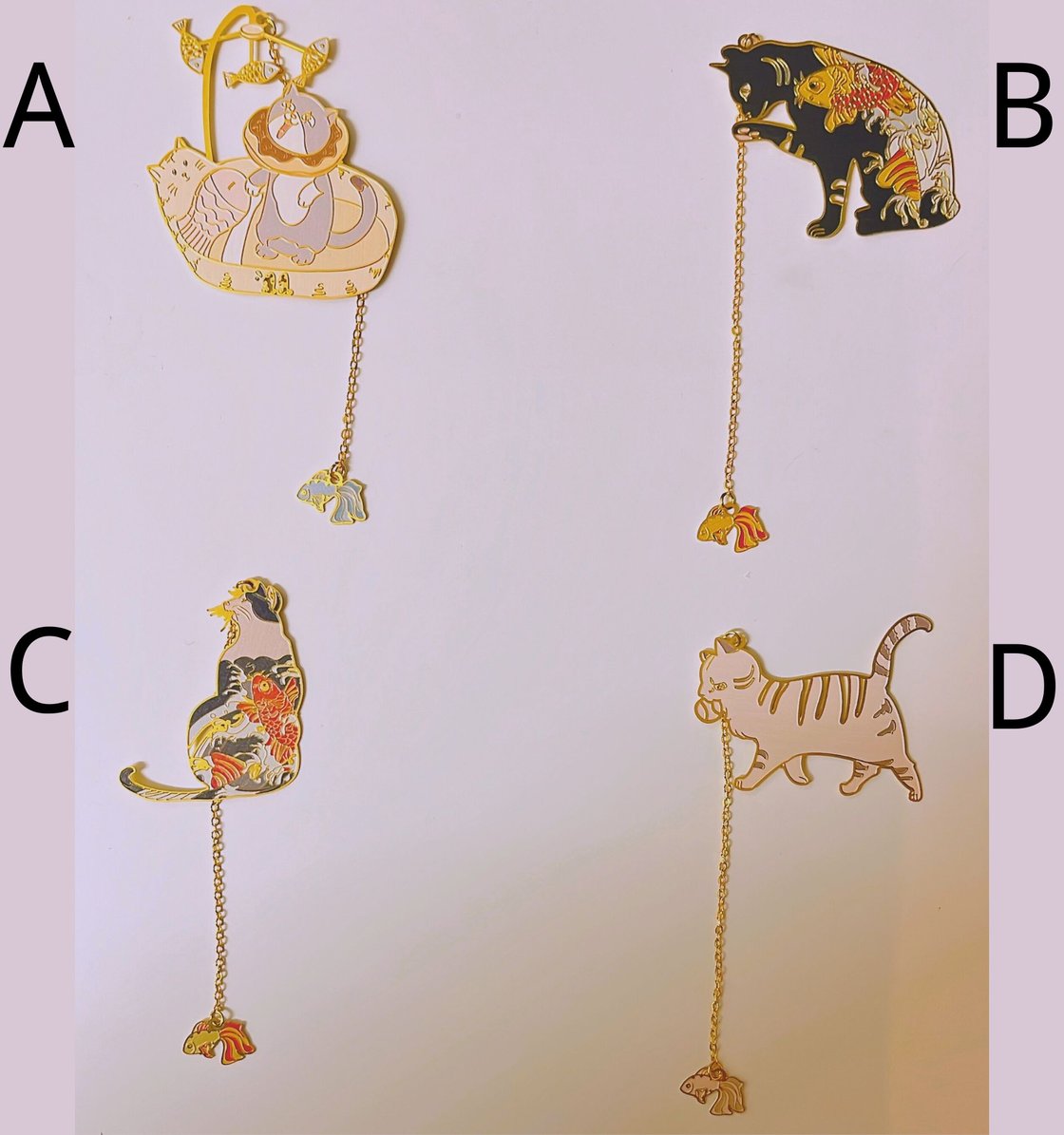 Image of Fish & Cat Bookmark🐟🐱