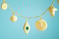 Image 3 of Multiple charm ceramic charm necklace