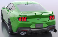 Image 5 of 2024+ Ford Mustang GT Solid Aluminum Rear Diffuser  V1 and EcoBoost Quad  Active Exhaust