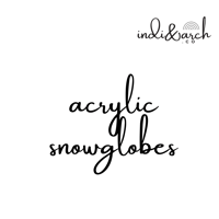 Image 1 of 16OZ ACYRLIC SNOWGLOBE