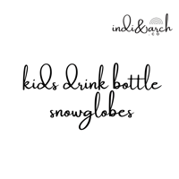 Image 1 of KIDS SNOWGLOBE DRINK BOTTLES