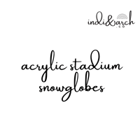 Image 1 of 16OZ ACRYLIC STADIUM SNOWGLOBE