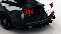 Image 1 of 2024+ Ford Mustang GT Solid Aluminum Rear Diffuser V1 and EcoBoost Dual w/o  Active Exhaust