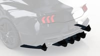 Image 2 of 2024+ Ford Mustang GT Solid Aluminum Rear Diffuser V1 and EcoBoost Dual w/o  Active Exhaust