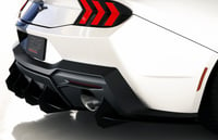 Image 4 of 2024+ Ford Mustang GT Solid Aluminum Rear Diffuser V1 and EcoBoost Dual w/o  Active Exhaust