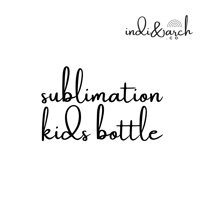 12OZ KIDS SUBLIMATION DRINK BOTTLES