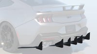 Image 2 of 2024+ Ford Mustang GT HDPE Rear Diffuser V2 and EcoBoost Quad Active Exhaust