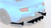 Image 2 of 2024+ Ford  Mustang GT HDPE Rear  Diffuser V2 and  EcoBoost Dual w/o  Active Exhaust