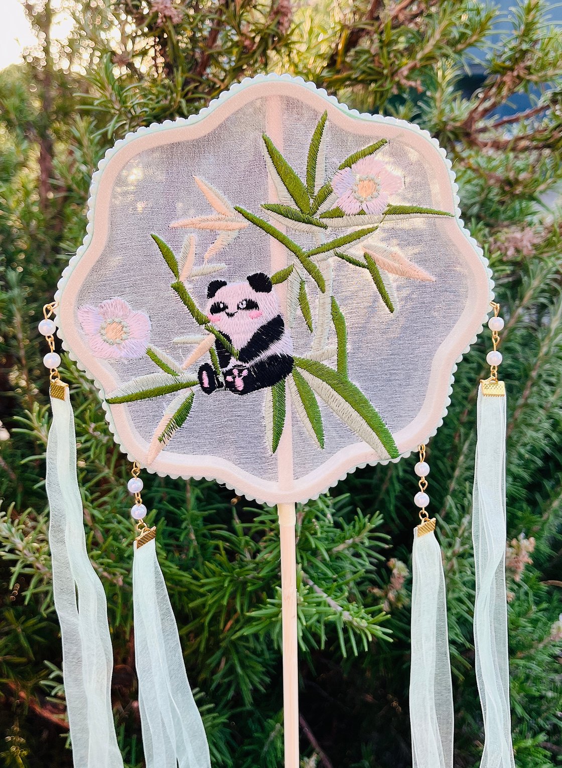 Image of Last chance-Embroidered Fans Sale (Only $15 Each! )✨