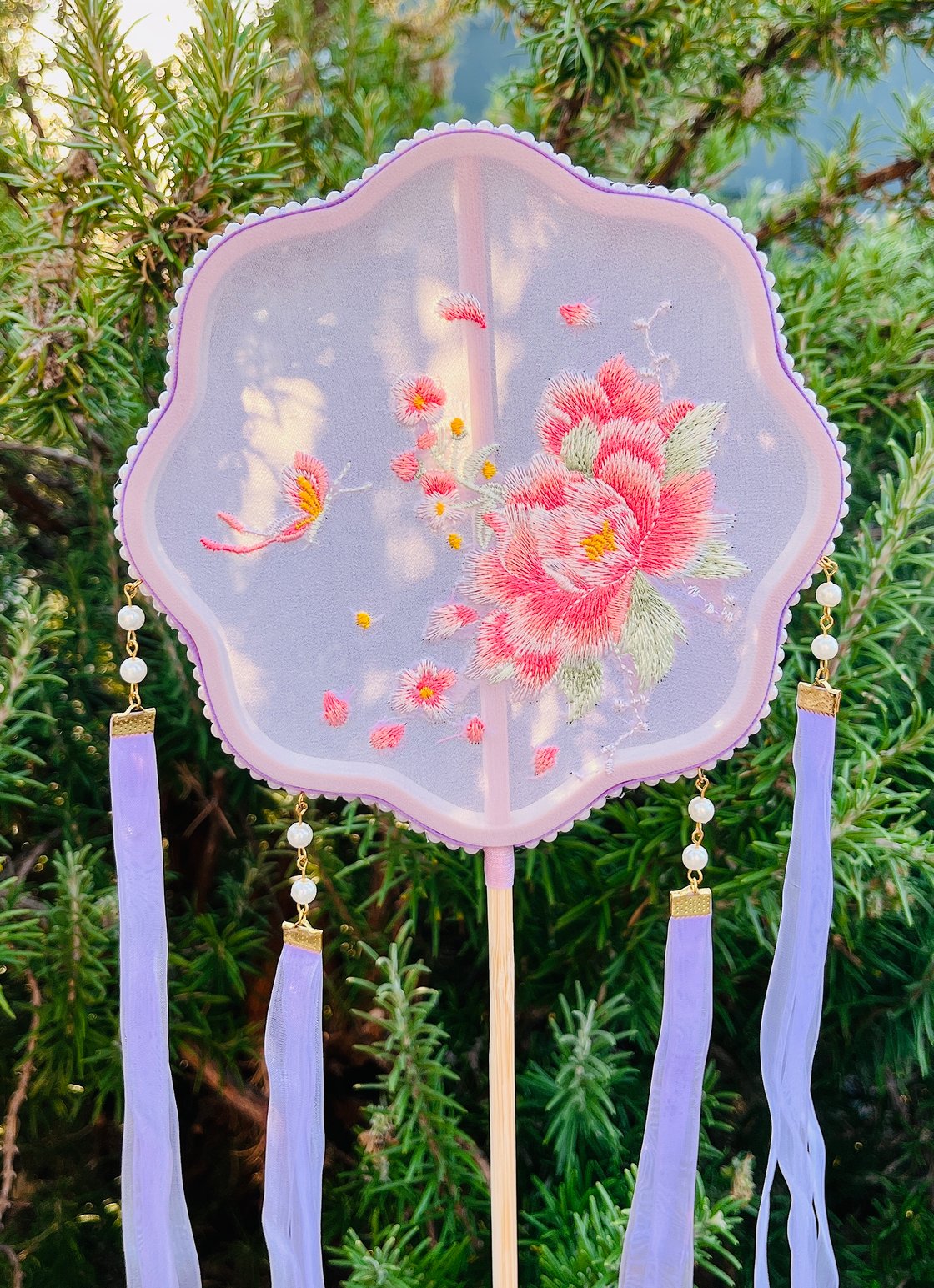 Image of Last chance-Embroidered Fans Sale (Only $15 Each! )✨