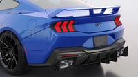 Image 1 of 2024+ Ford Mustang GT Solid Aluminum Rear Diffuser V2 and  EcoBoost Quad Active Exhaust