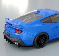 Image 5 of 2024+ Ford Mustang GT Solid Aluminum Rear Diffuser V2 and  EcoBoost Quad Active Exhaust