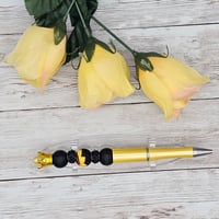 Image 2 of Sunflower Crown Beaded Pen 